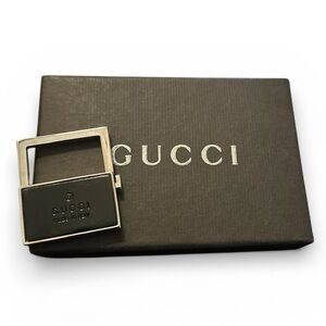 Gucci Silver and Black Keychain
